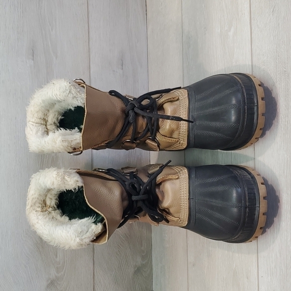 Sorel Mens Insulated Lined Outdoor Duck Rubber Mid calf boots shoes sz 7 - Picture 2 of 13